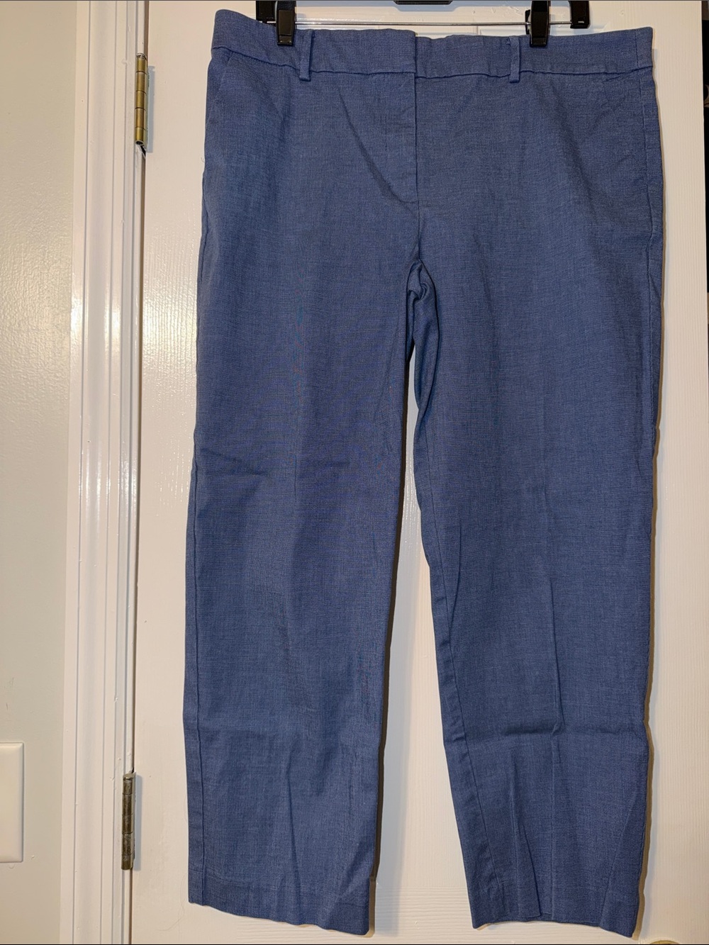 LOFT Slate Blue Straight-Leg Dress Pants